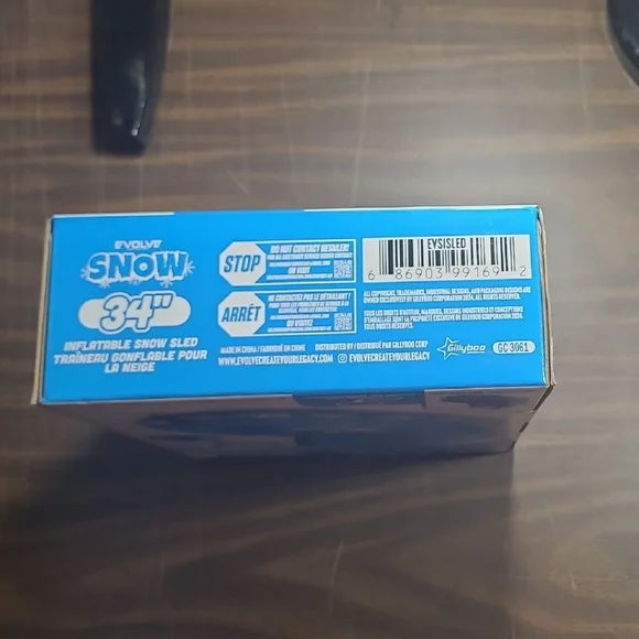 REVOLVE Blue Inflatable Snow Sled - Picture 4 of 4